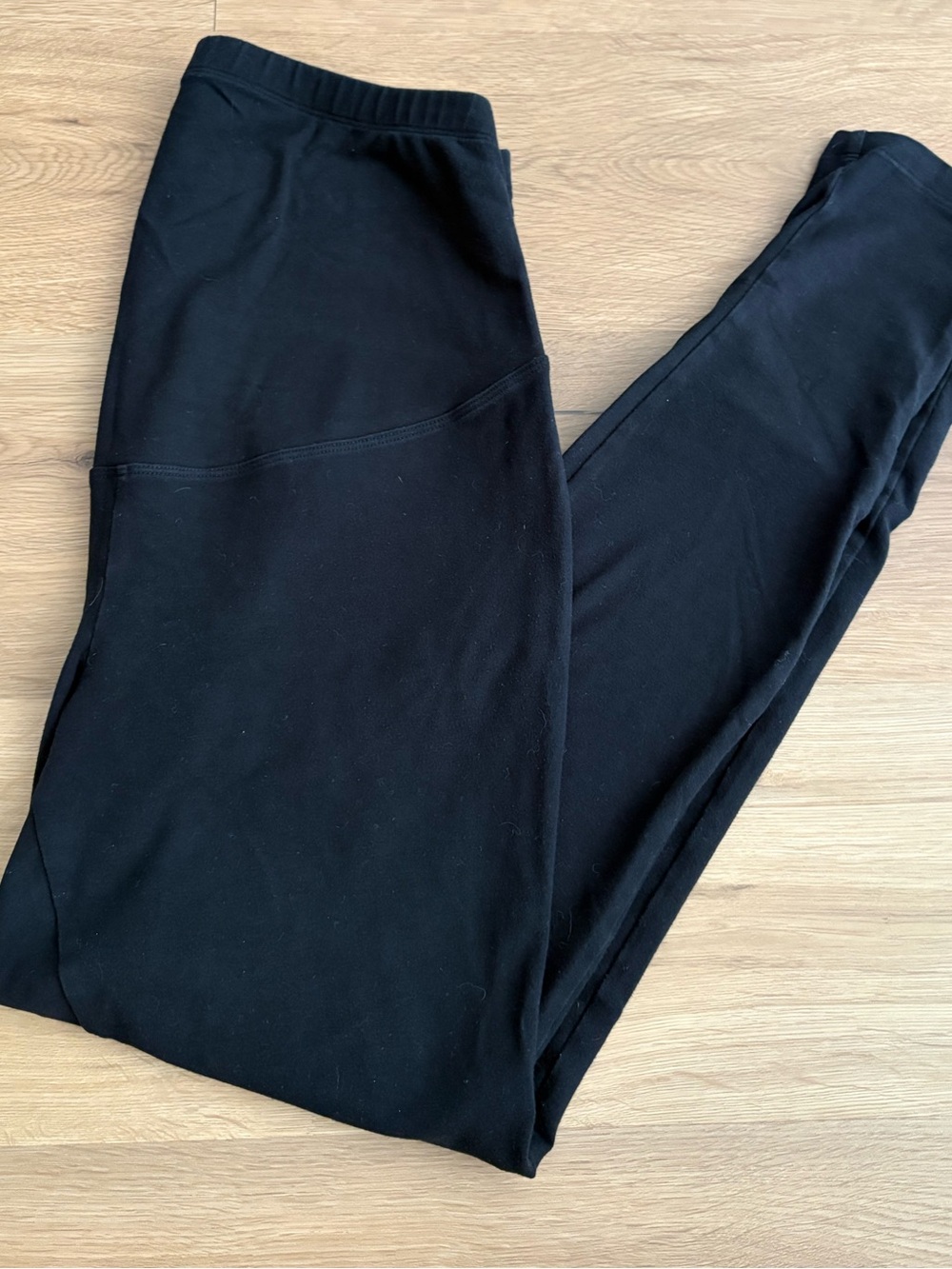 Maternity Athletic Leggings Black Old Navy Size Medium With Full Panel